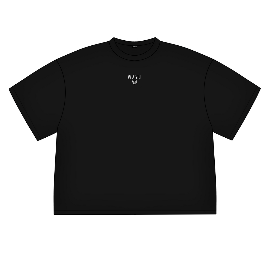 Oversized black tee
